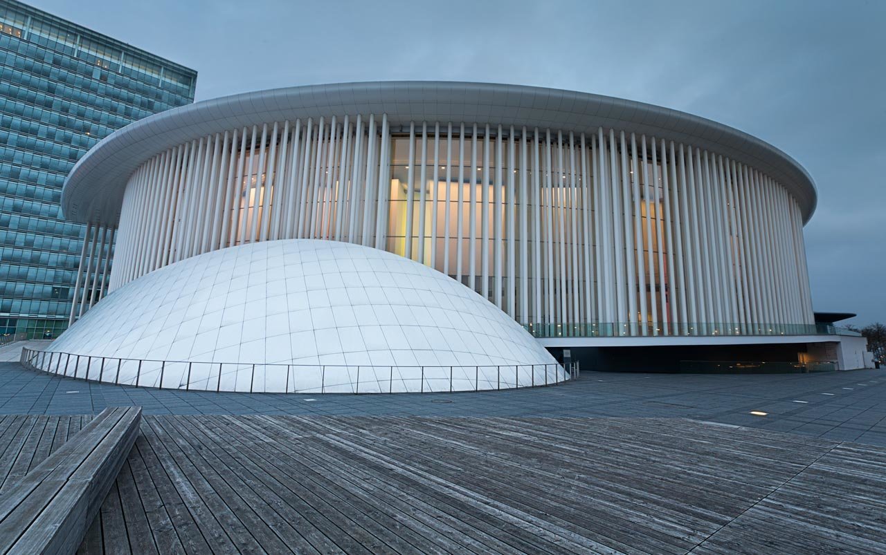 Le photographe au Philharmonie du Luxembourg