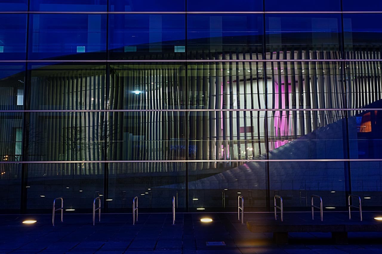 Philharmonie du luxembourg by night