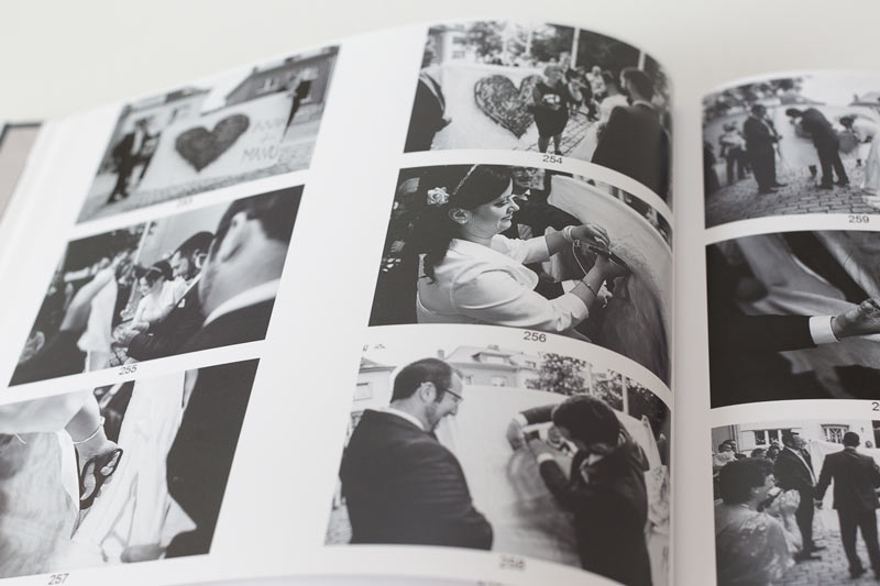 le livres d'épreuves contient toutes les photos du mariage