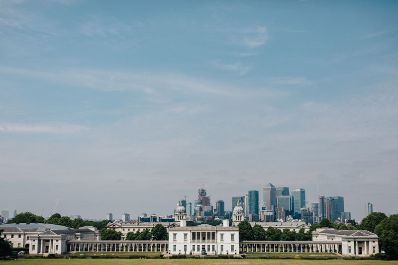 greenwich park and canary wharf