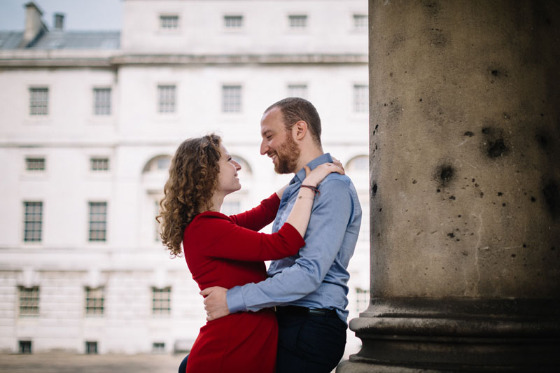 young couple in love at greenwich