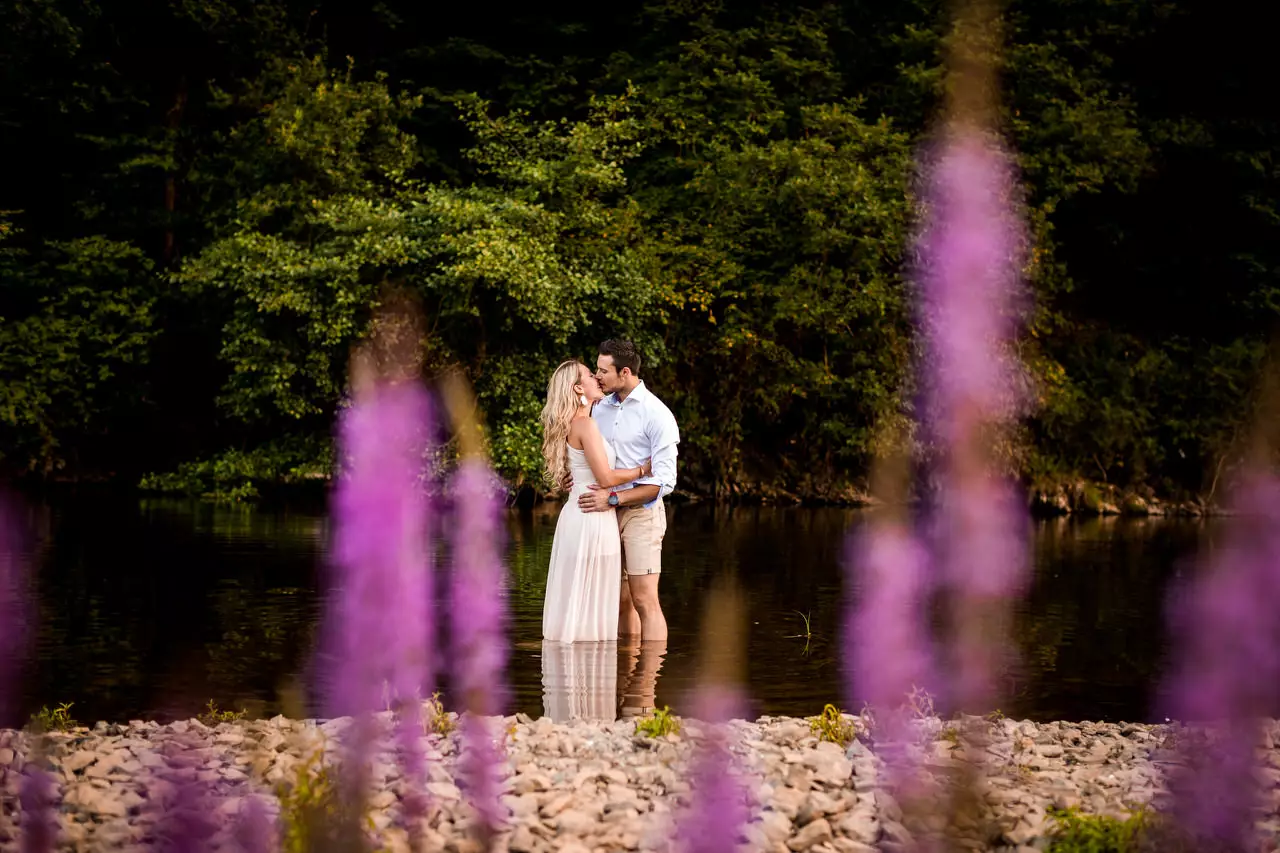  beautiful couple in water near vianden luxembourg